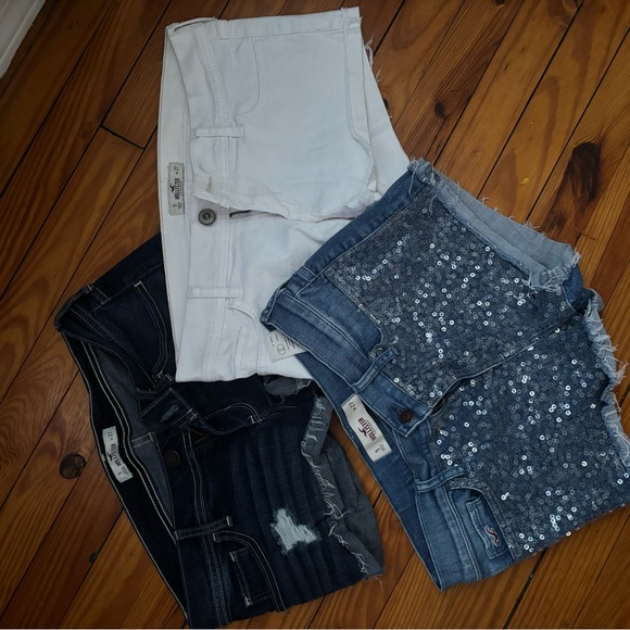 Hollister Denim Shorts Set - Blue and Dark Blue - Picture 5 of 7